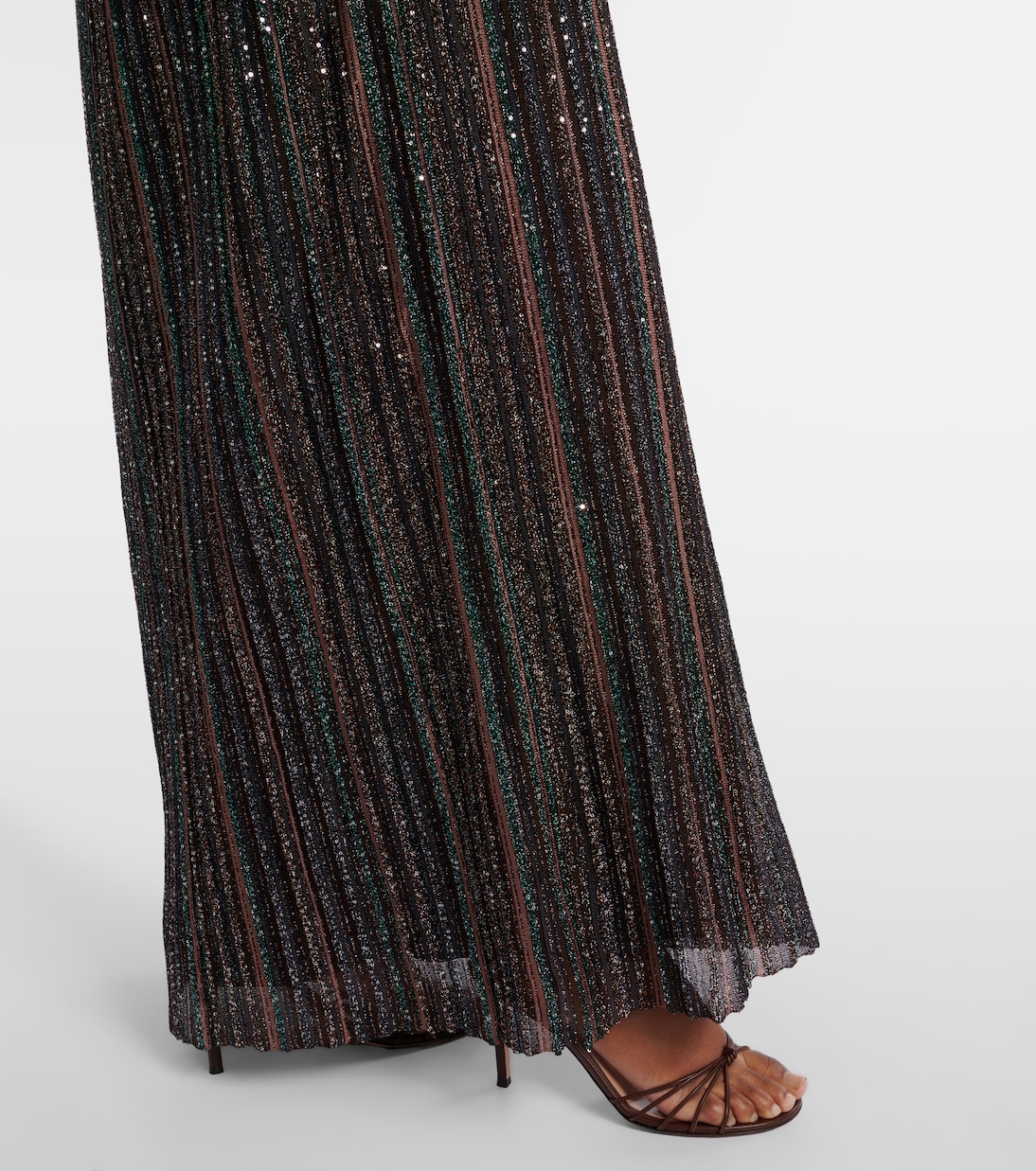 Chevron lamé maxi dress | Missoni