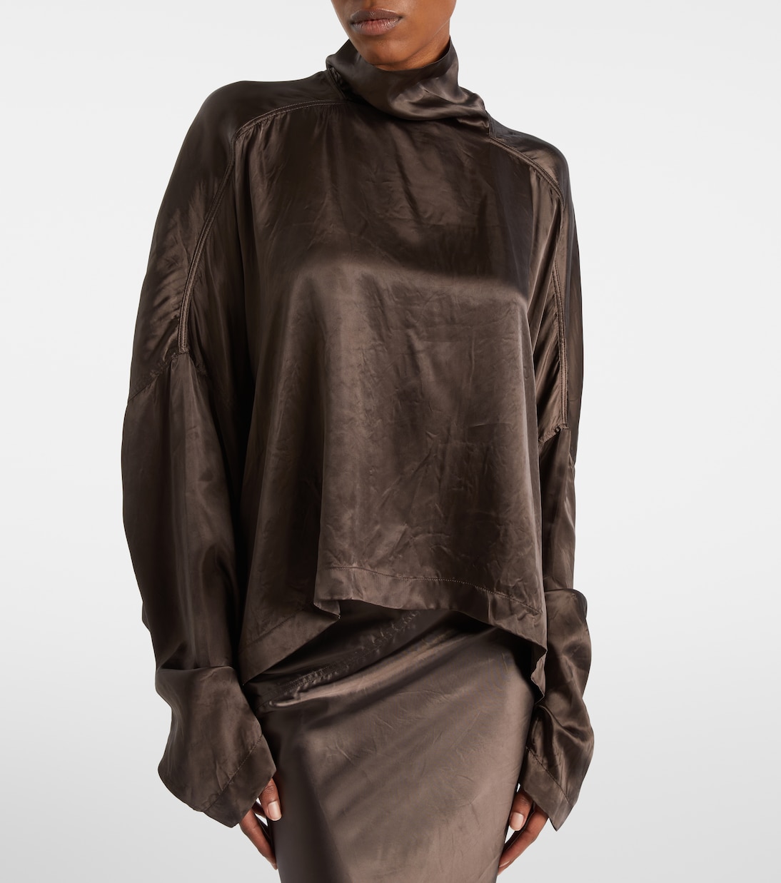 Top Jumbo Tabard aus Satin | Rick Owens