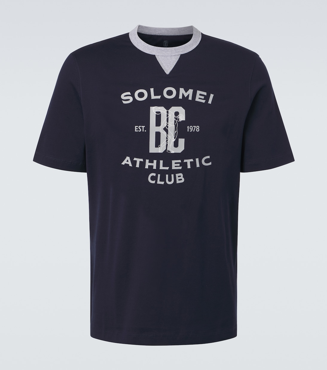 Bedrucktes T-Shirt aus Baumwolle | Brunello Cucinelli