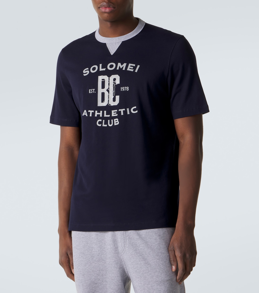 Bedrucktes T-Shirt aus Baumwolle | Brunello Cucinelli