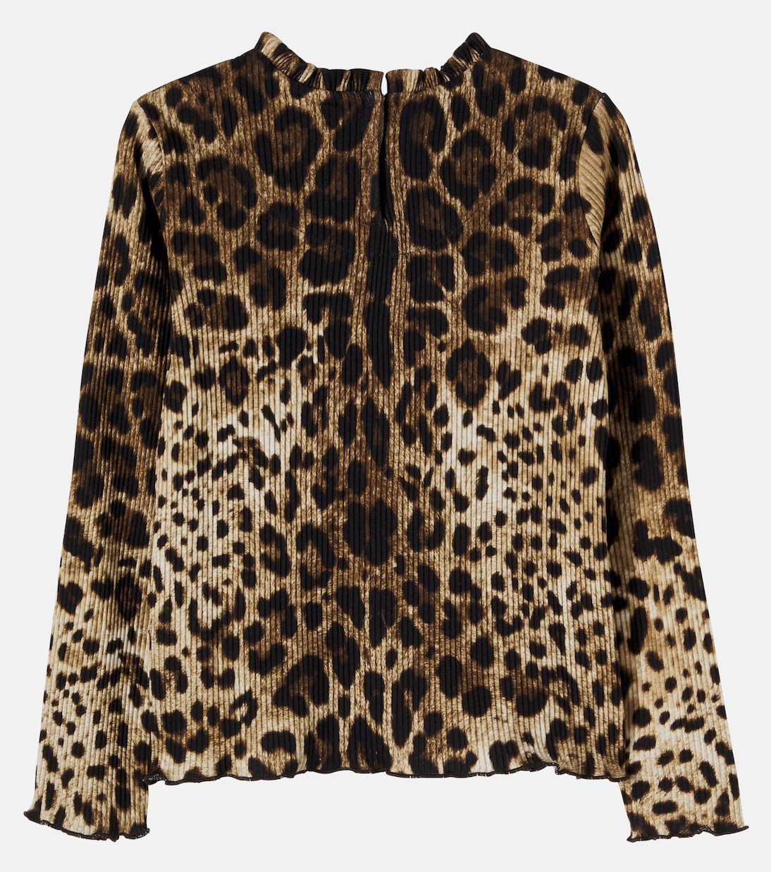 Top in maglia a coste con stampa  | Dolce&Gabbana Kids