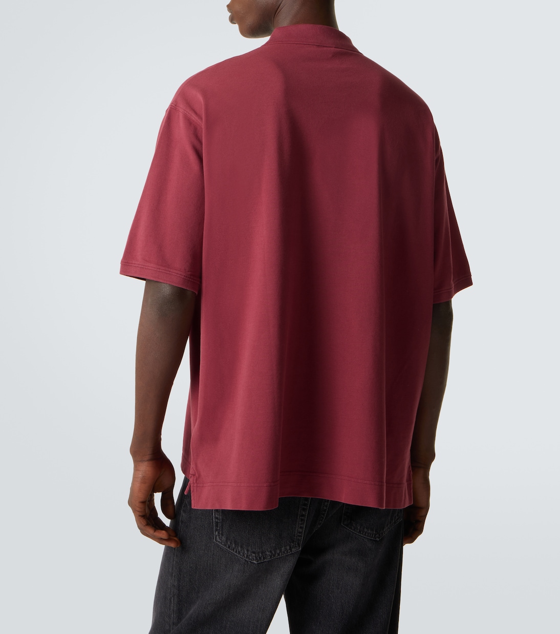 Cotton piqué polo shirt | Acne Studios