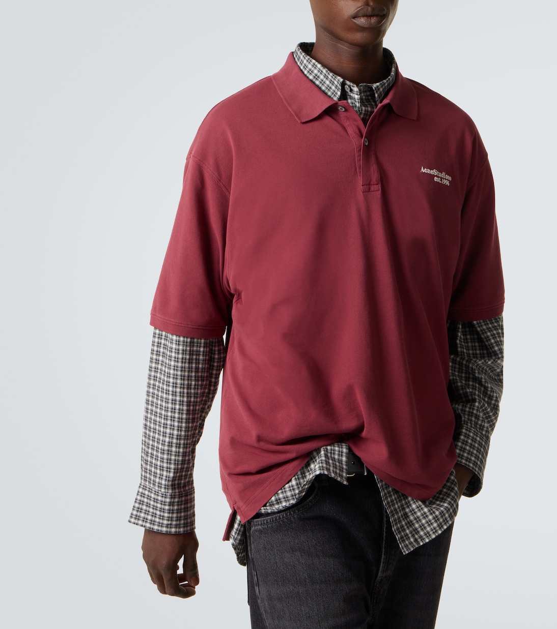 Cotton piqué polo shirt | Acne Studios