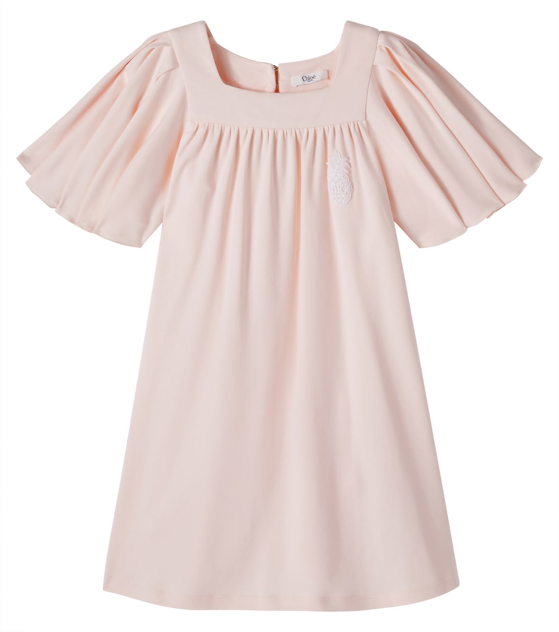 Ruffled cotton dress | Chloé Kids