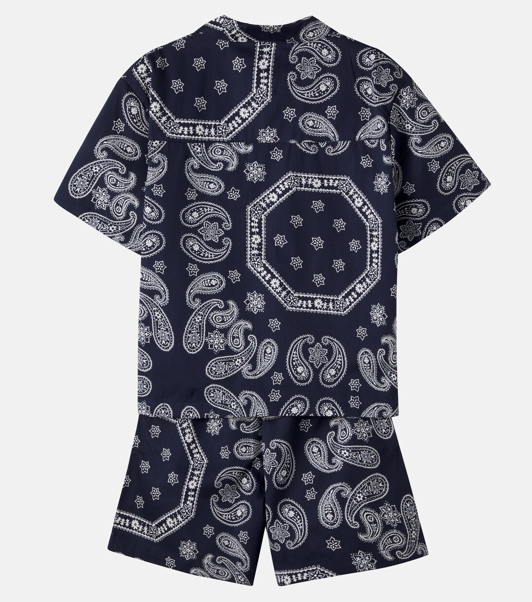 Aster paisley cotton bowling shirt and shorts set | The New Society