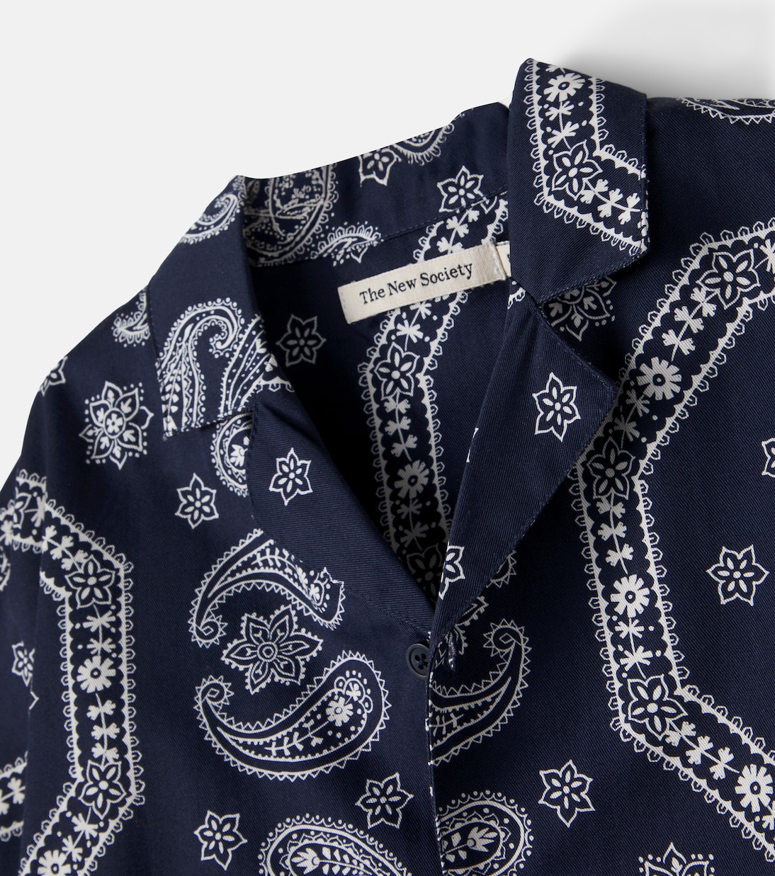 Aster paisley cotton bowling shirt and shorts set | The New Society