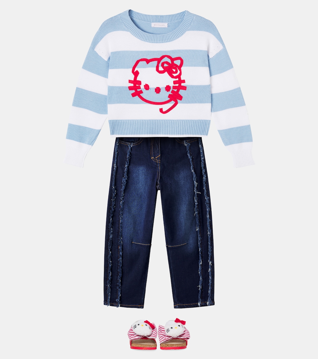 x Hello Kitty striped sweater | Monnalisa