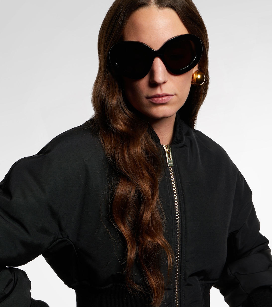 Lunettes de soleil oversize à logo | Alaïa