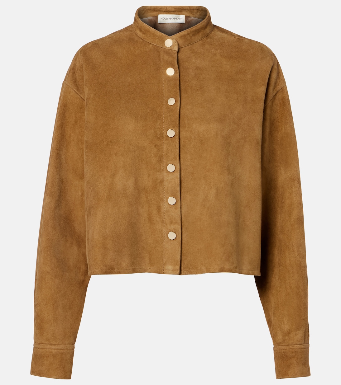 Lucien suede cropped jacket | Nour Hammour