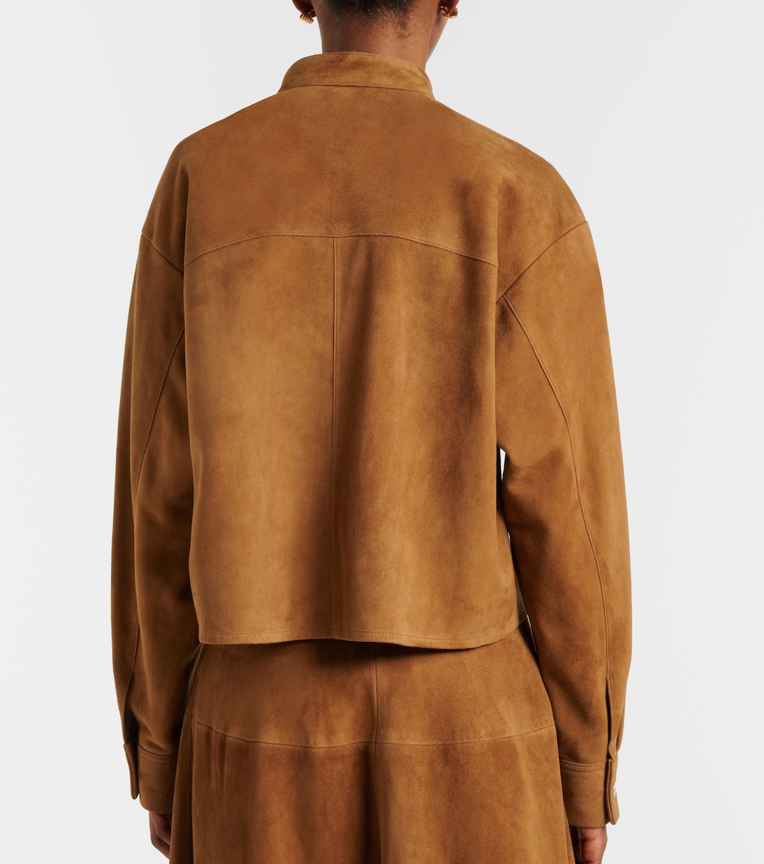 Lucien suede cropped jacket | Nour Hammour