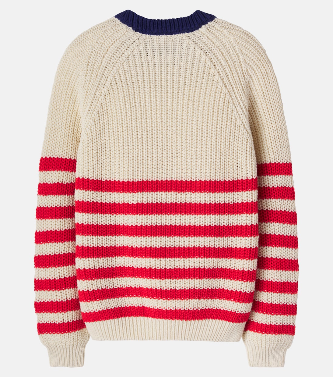 Reed striped cotton sweater | Cozmo