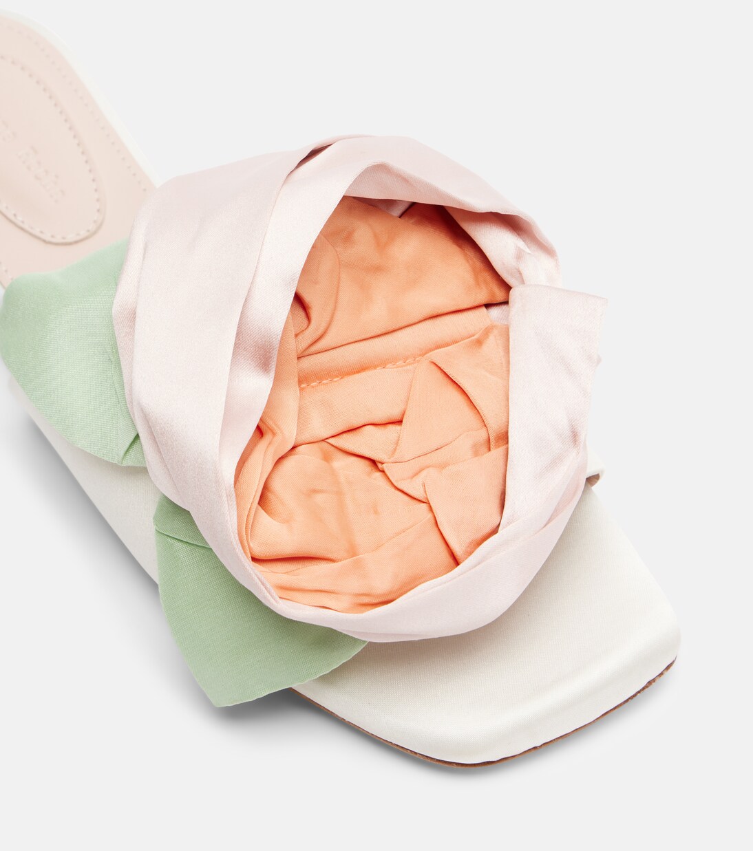 Pantoletten aus Satin | Simone Rocha