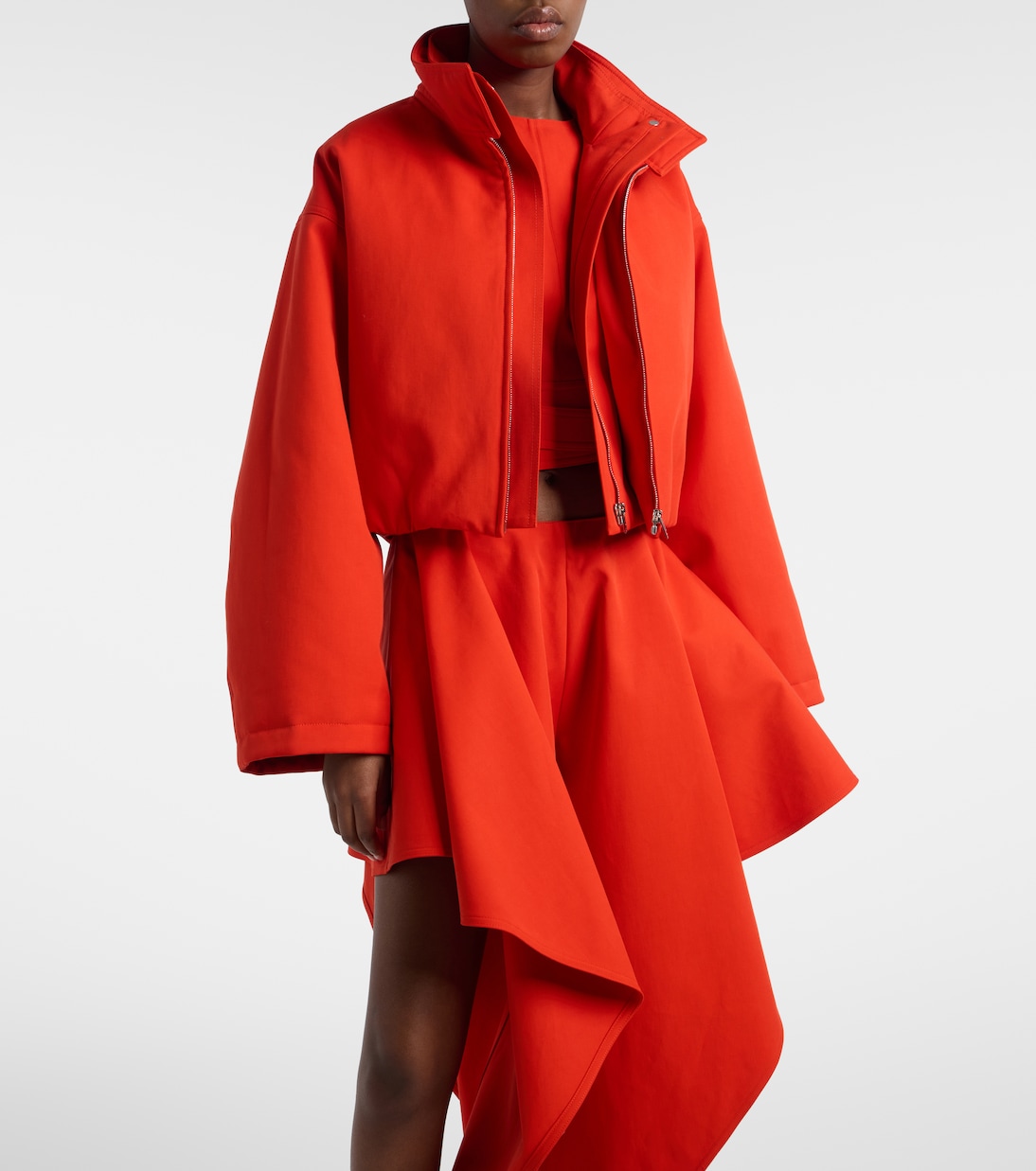 Layered cotton bomber jacket | Alaïa