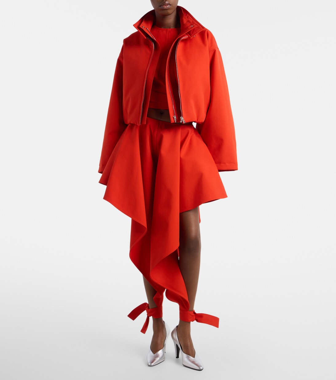 Layered cotton bomber jacket | Alaïa