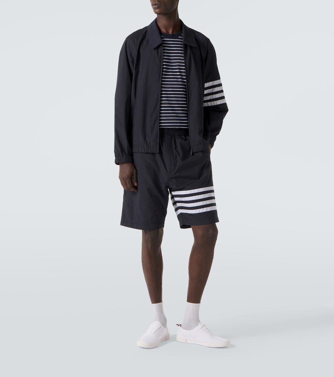 4-Bar防撕裂束腰夹克 | Thom Browne