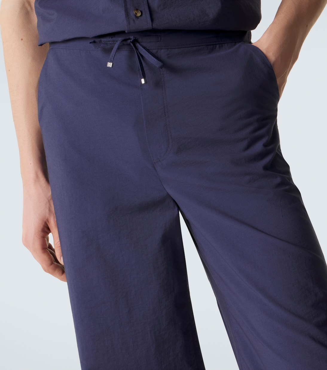 Paula's Ibiza cotton-blend wide-leg pants | Loewe