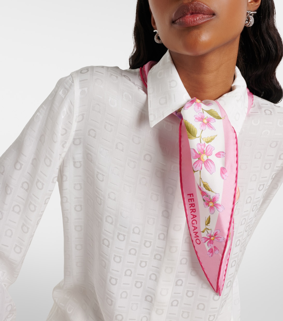 Pañuelo de seda floral | Ferragamo
