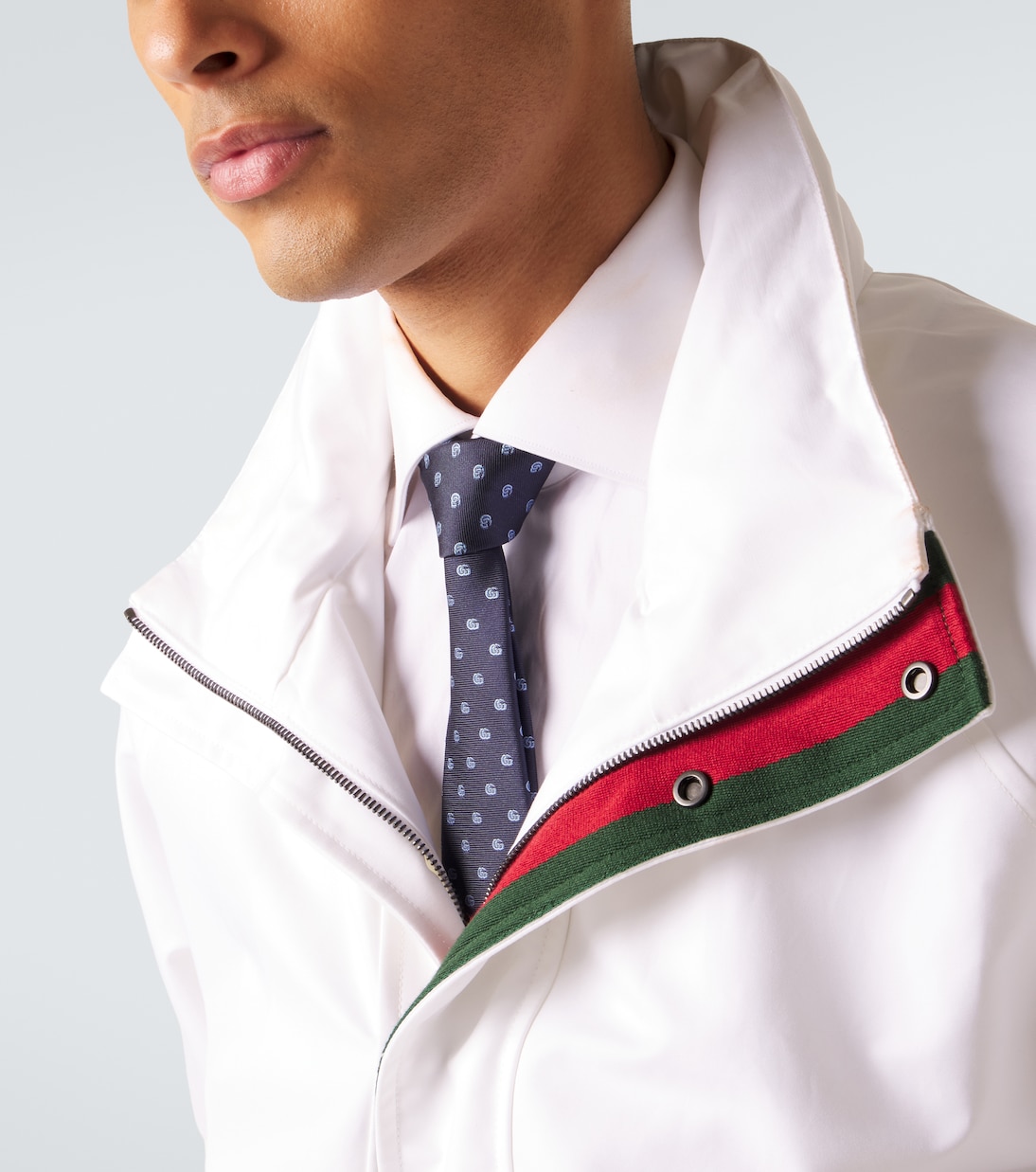 Double G silk jacquard tie | Gucci
