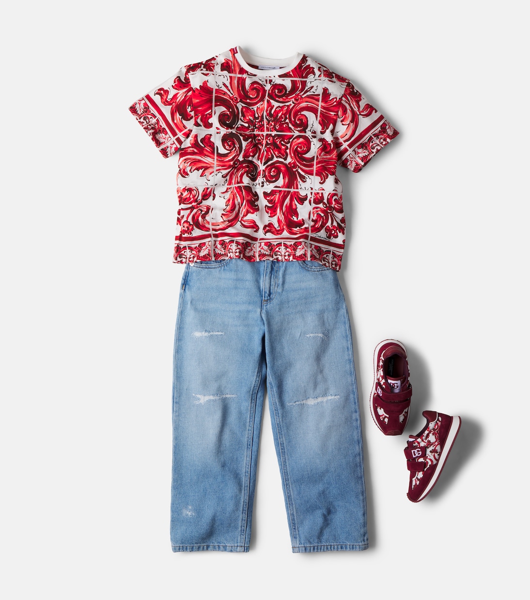 Bedrucktes T-Shirt aus Baumwolle | Dolce&Gabbana Kids