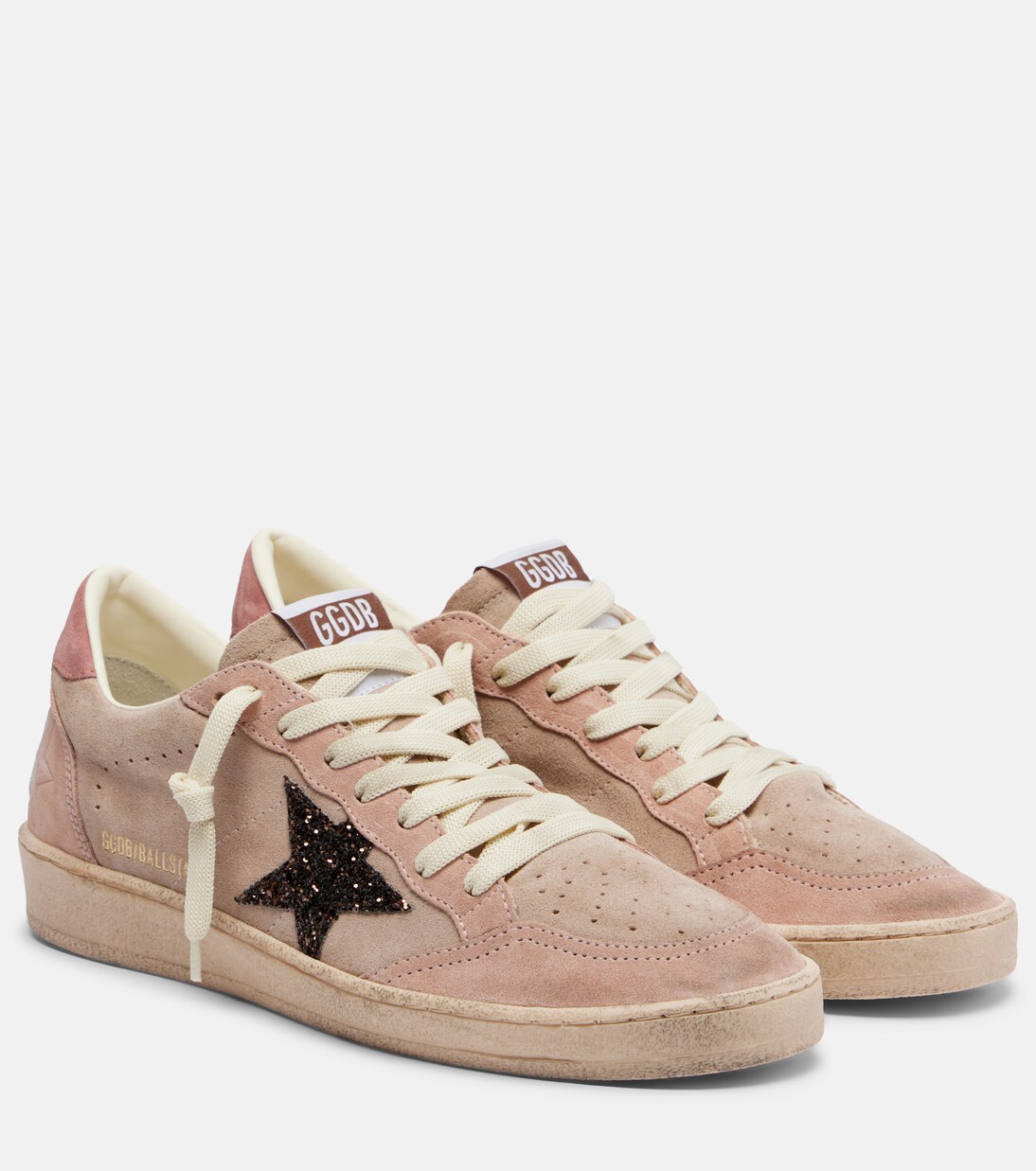 Zapatillas Ball Star de ante con glitter | Golden Goose