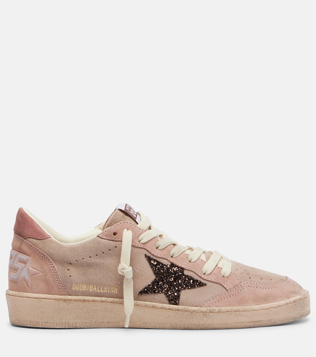 Zapatillas Ball Star de ante con glitter | Golden Goose