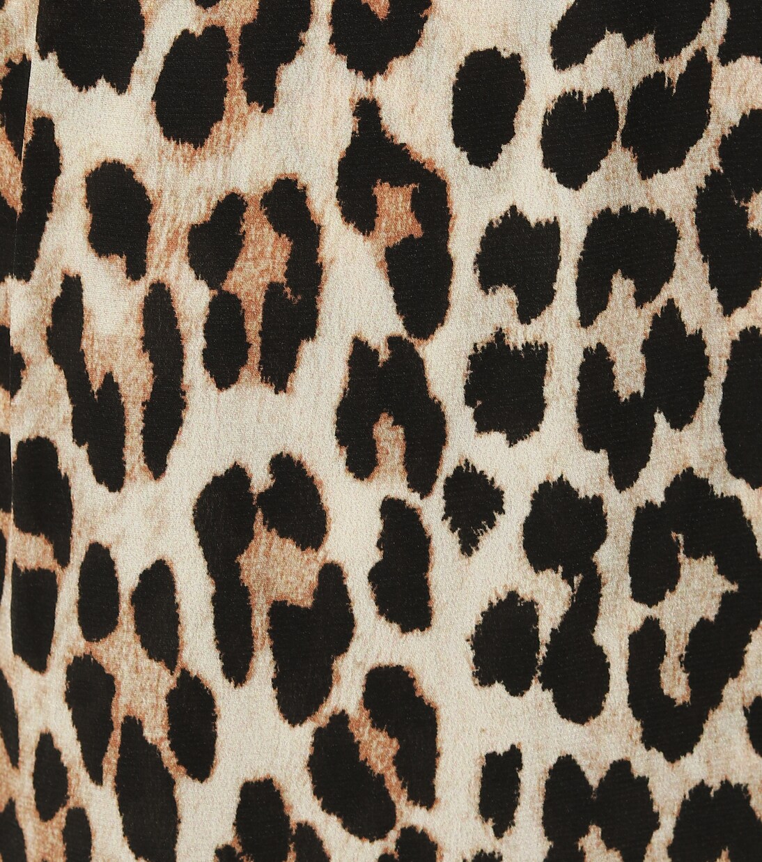 Robe portefeuille imprimée en soie mélangée | Ganni