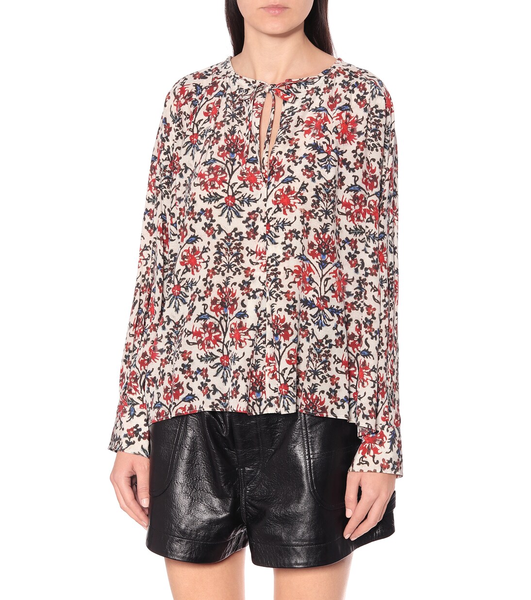 Blouse Amba imprimée en soie mélangée | Isabel Marant