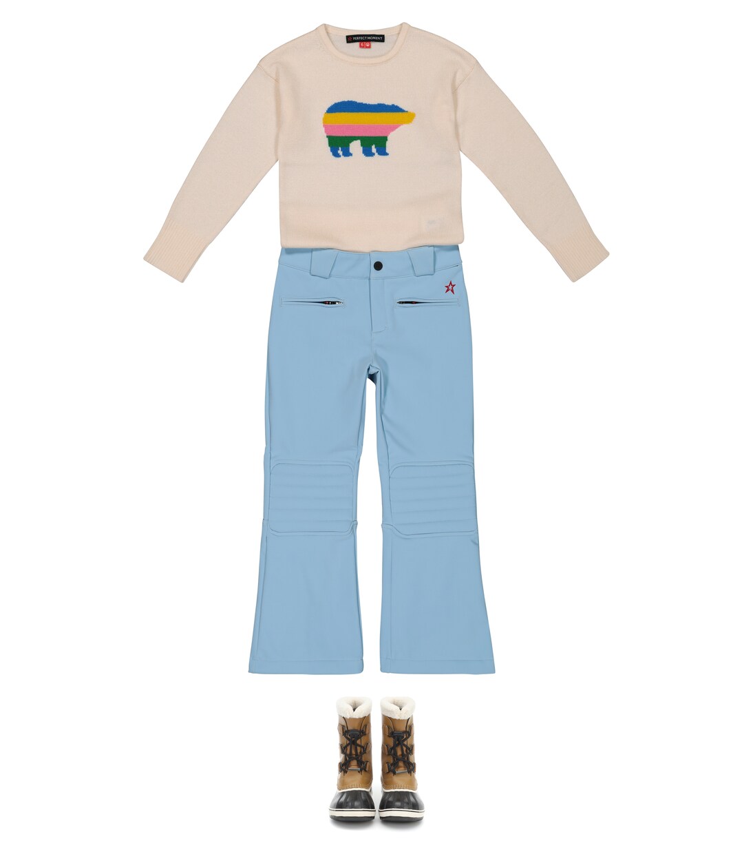 Bear intarsia wool sweater | Perfect Moment Kids