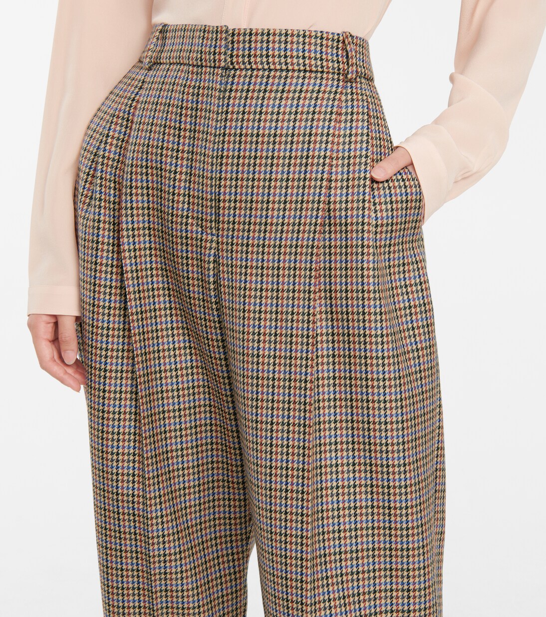 Pantalon Cavalry à taille haute en laine | Stella McCartney