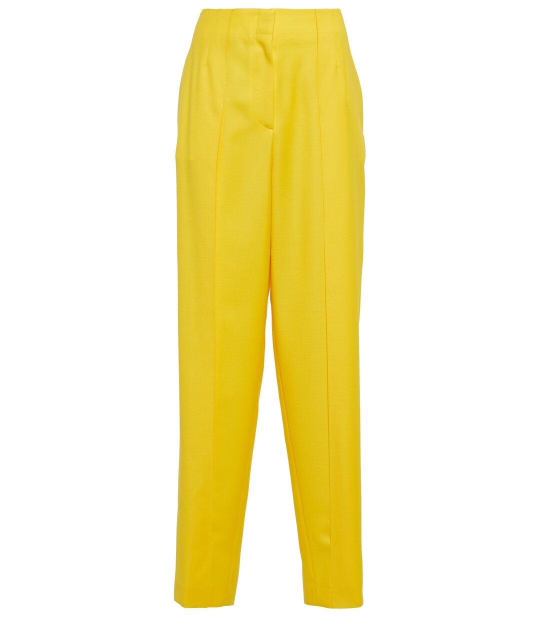 High-Rise-Hose aus Wolltwill | Loewe