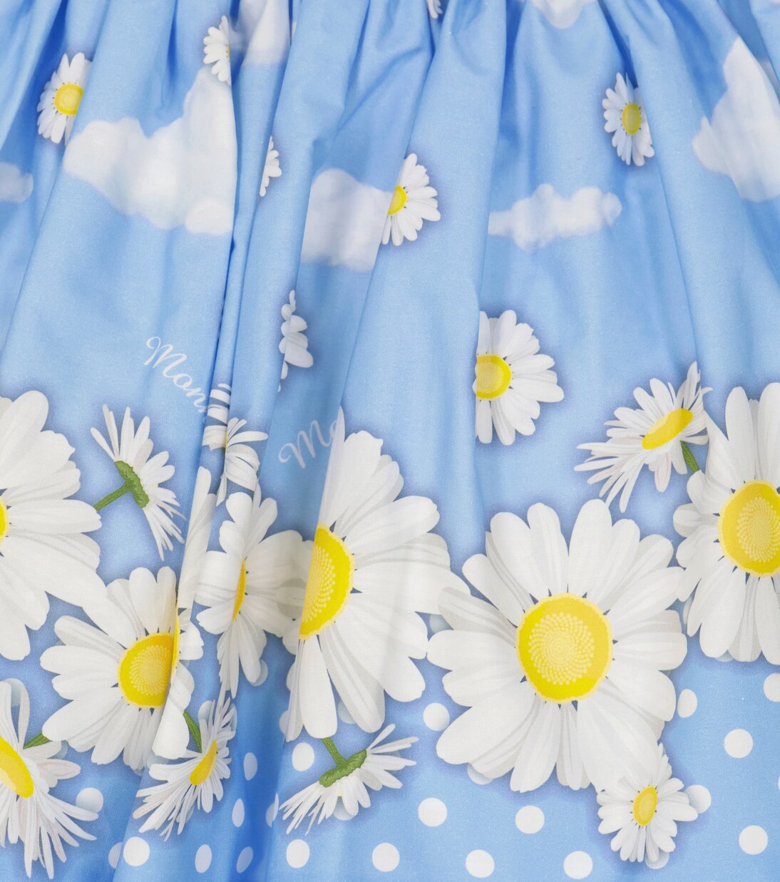 Daisy polka-dot cotton skirt | Monnalisa