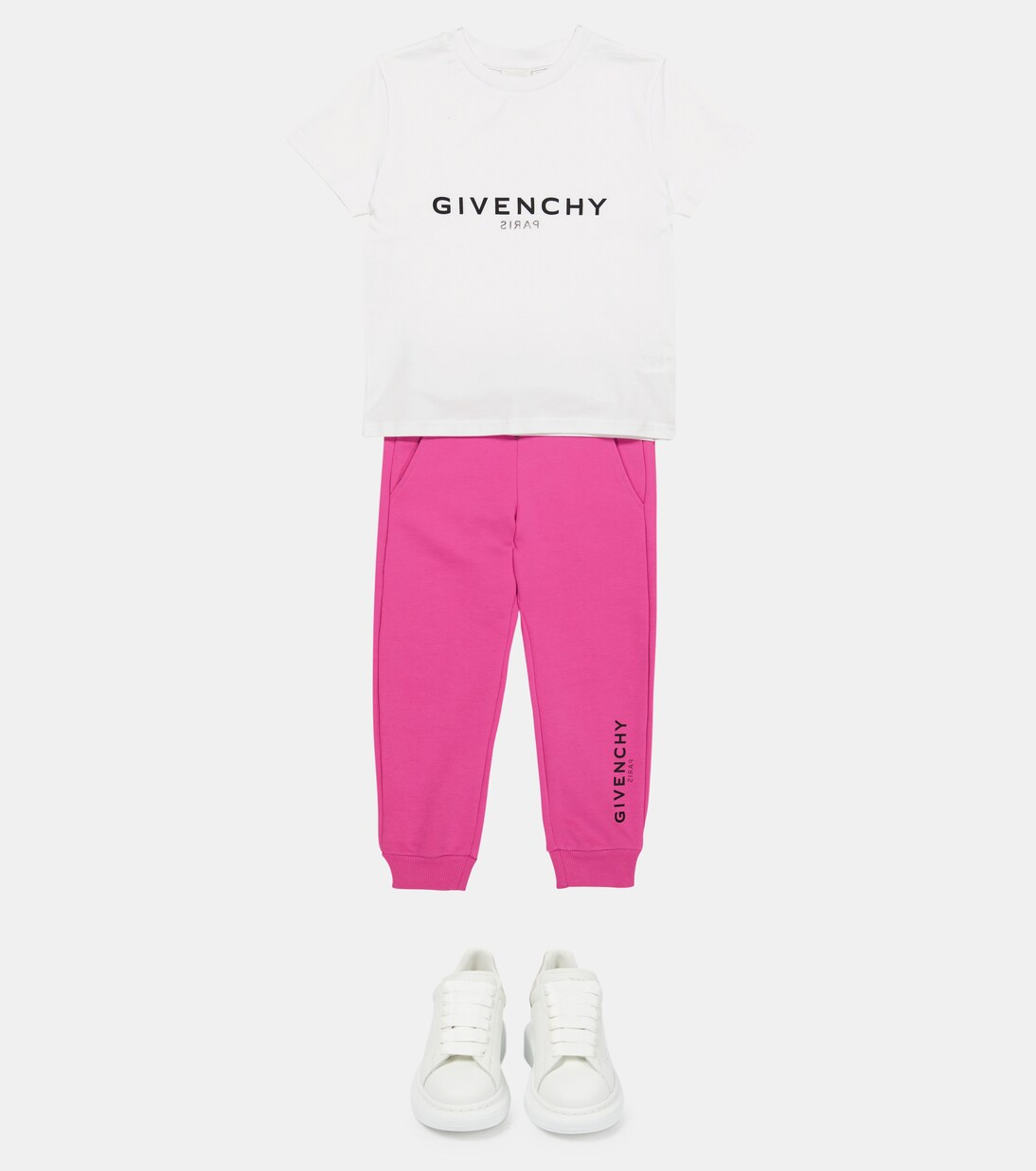 Logo cotton-blend sweatpants | Givenchy Kids