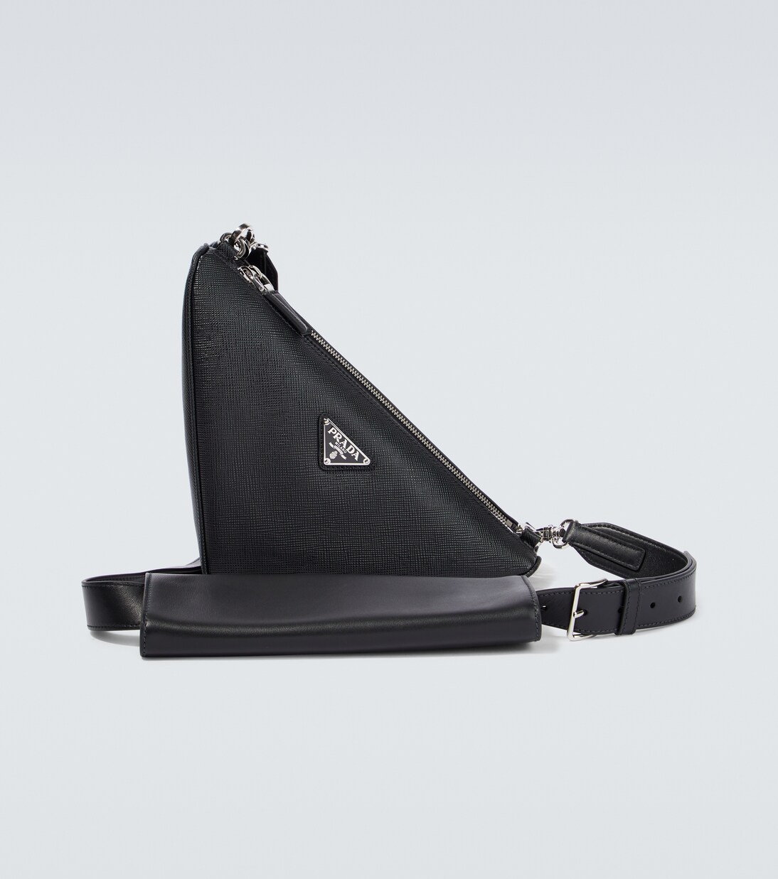 Triangle Saffiano leather shoulder bag | Prada