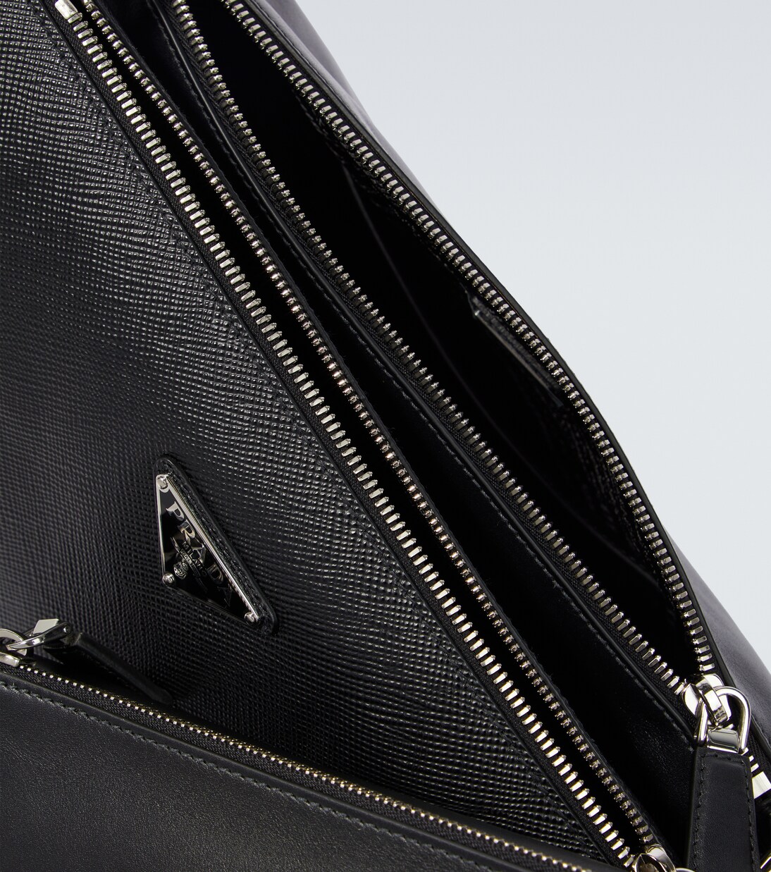 Triangle Saffiano leather shoulder bag | Prada