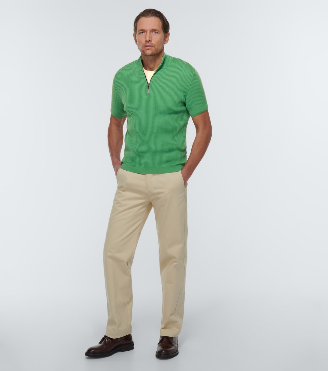 Pullover in lana con zip corta | Winnie New York