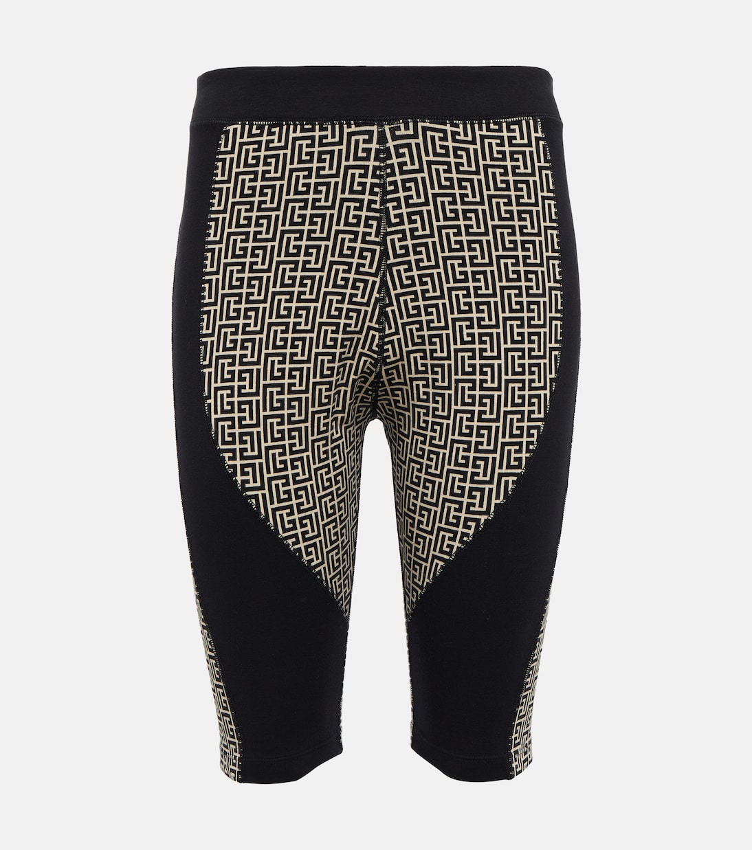 Monogram high-rise cycling shorts | Balmain