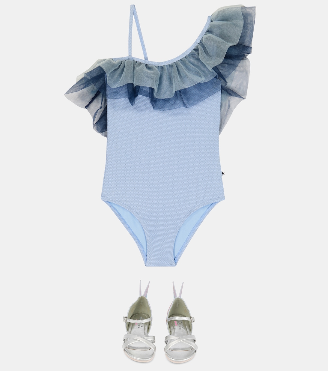 Nilla ruffle-trimmed swimsuit | Molo