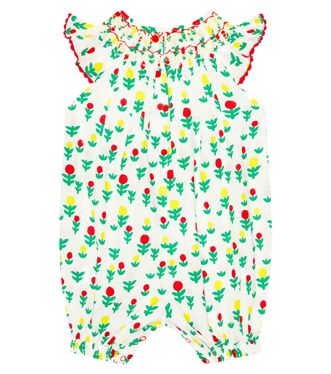 Baby printed cotton playsuit | Stella McCartney Kids