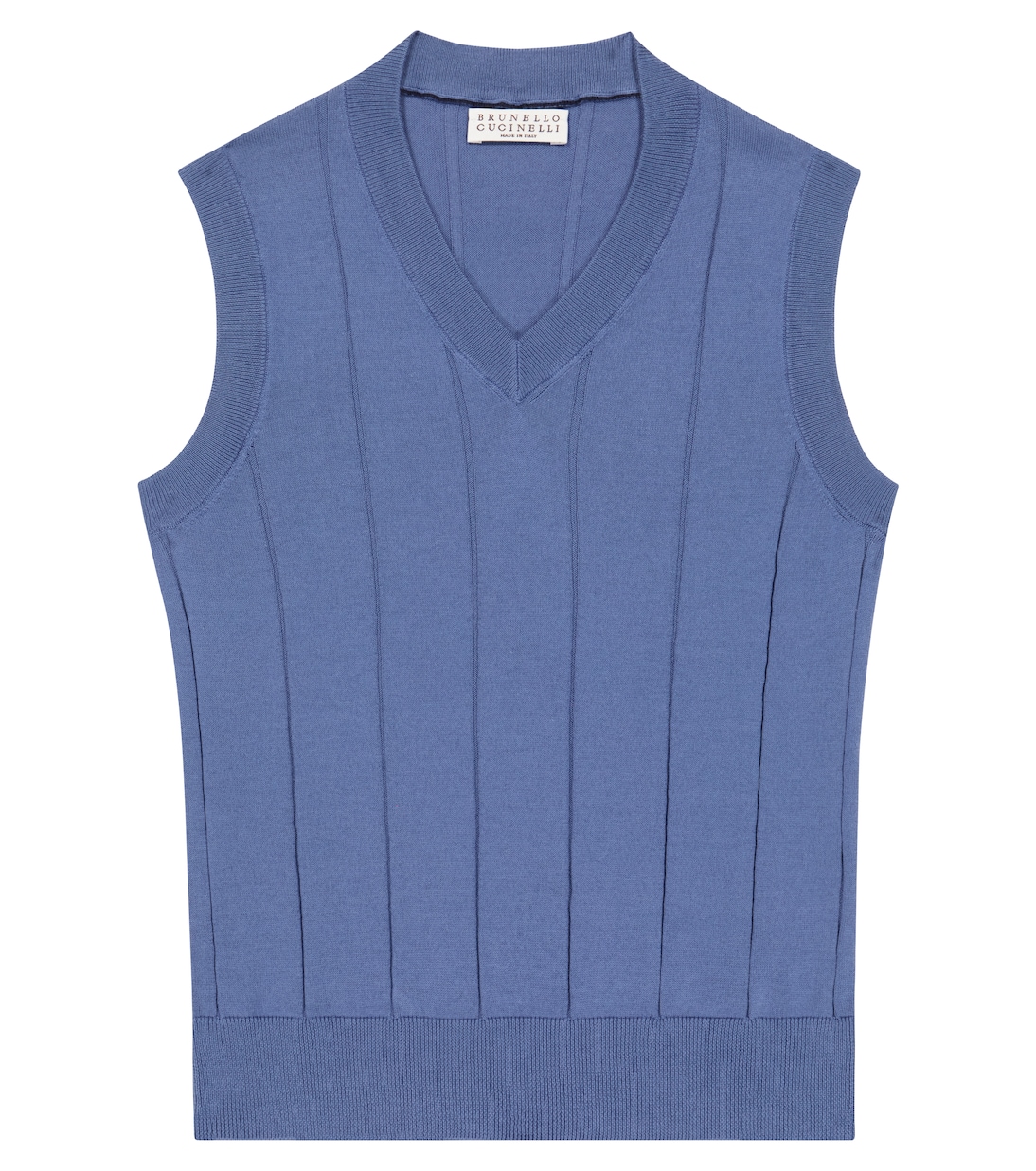 Pull sans manches en coton | Brunello Cucinelli Kids