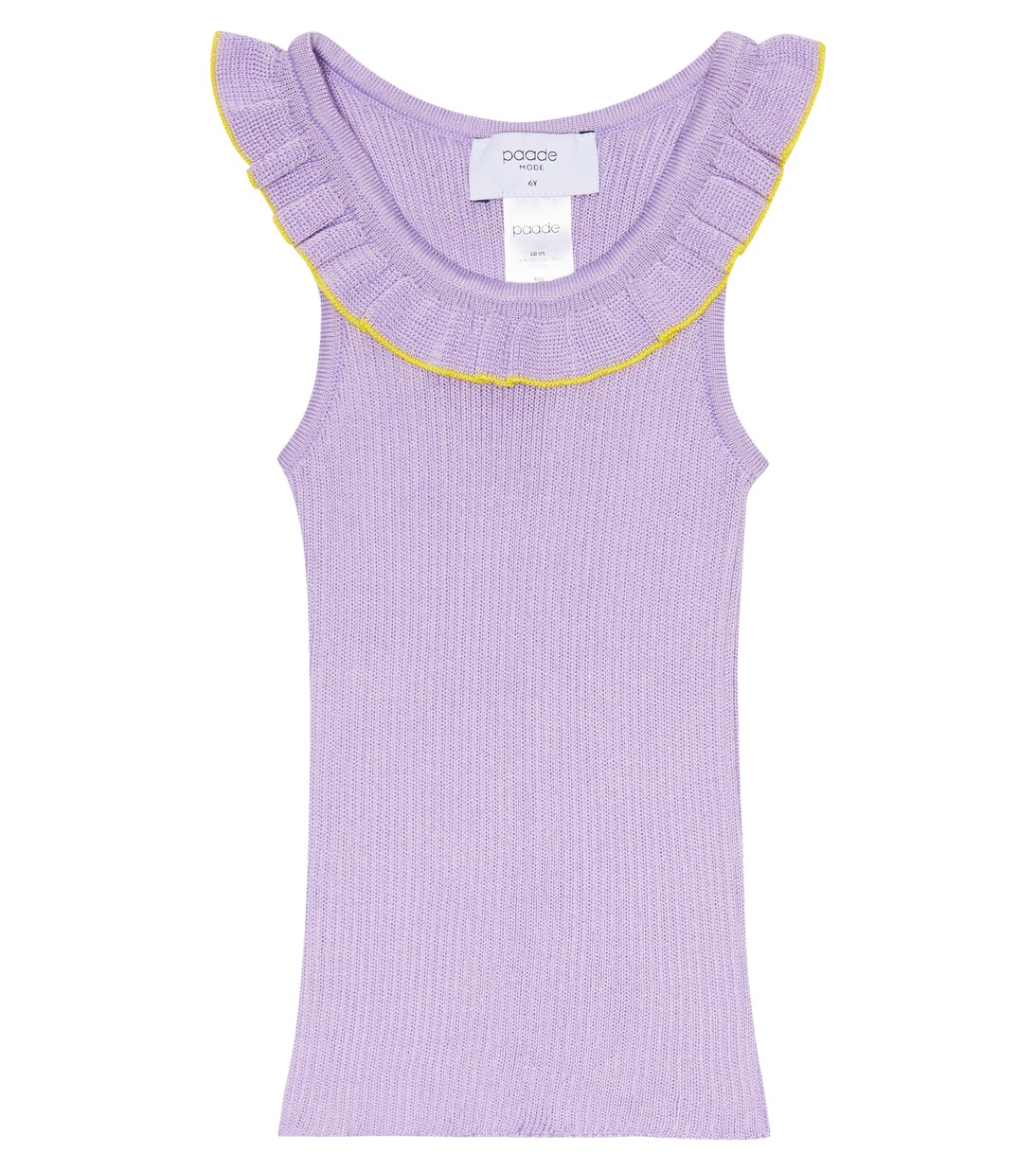 Ribbed-knit cotton top | Paade Mode