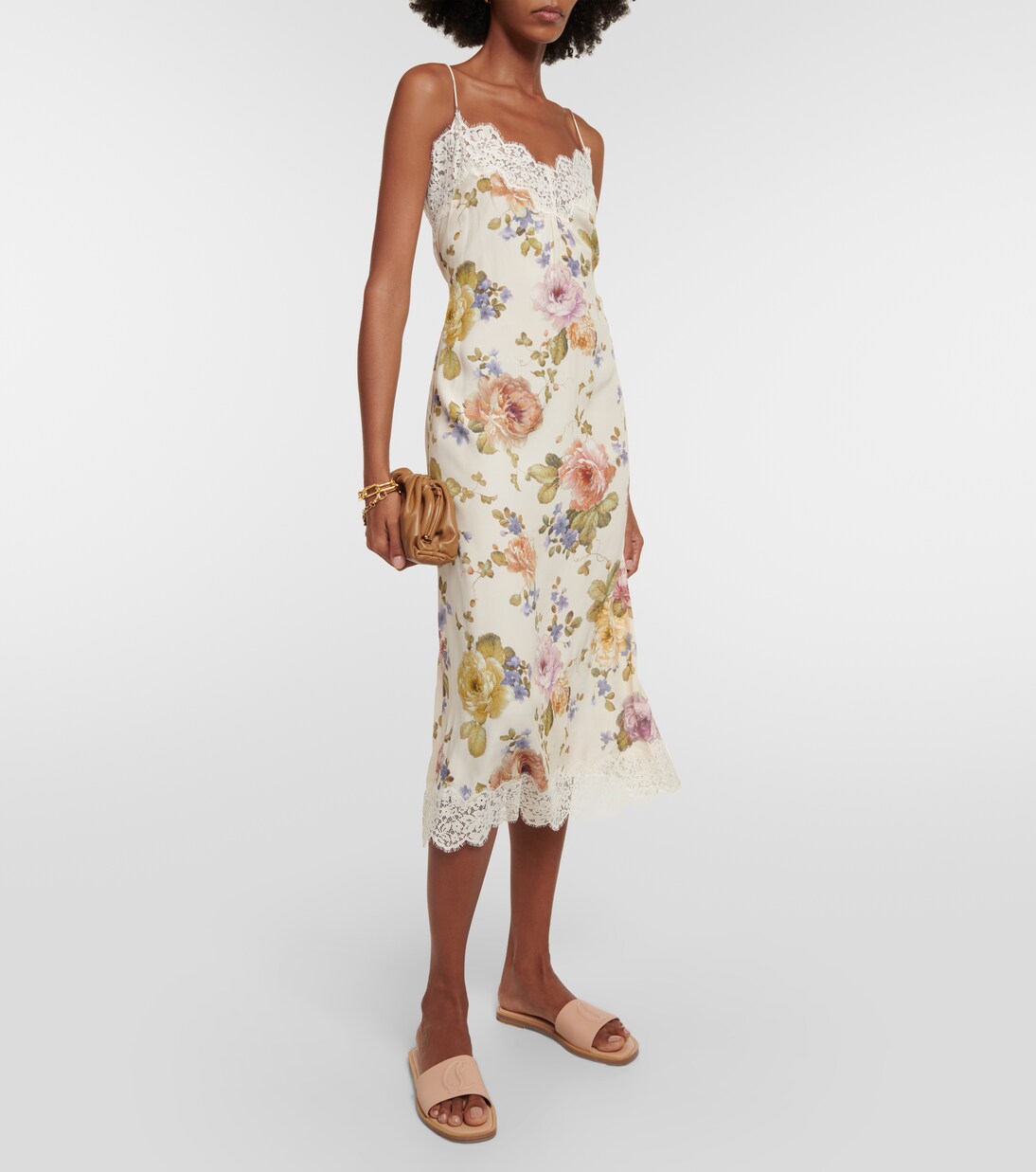 CL embossed leather slides | Christian Louboutin