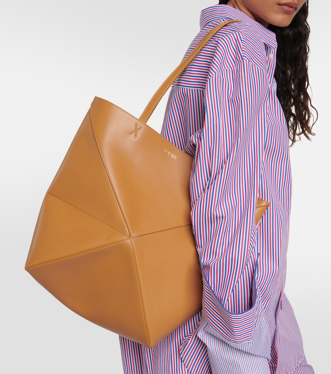 Puzzle Fold Medium leather tote bag | Loewe