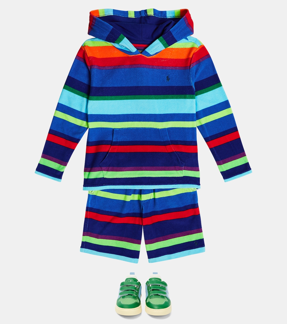 Shorts in misto cotone a righe | Polo Ralph Lauren Kids
