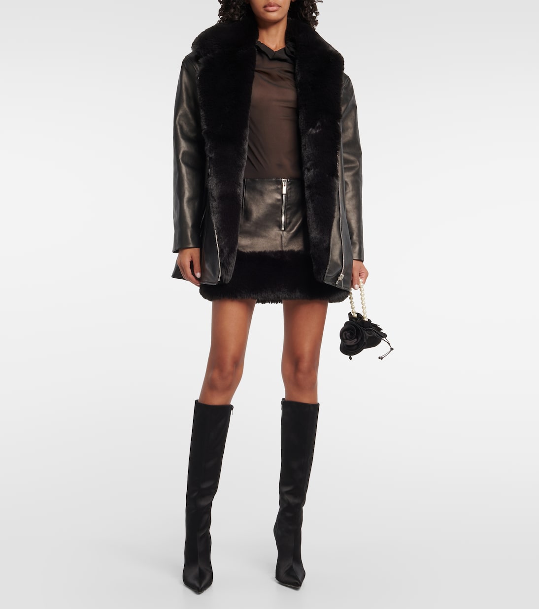 Leather miniskirt | Magda Butrym