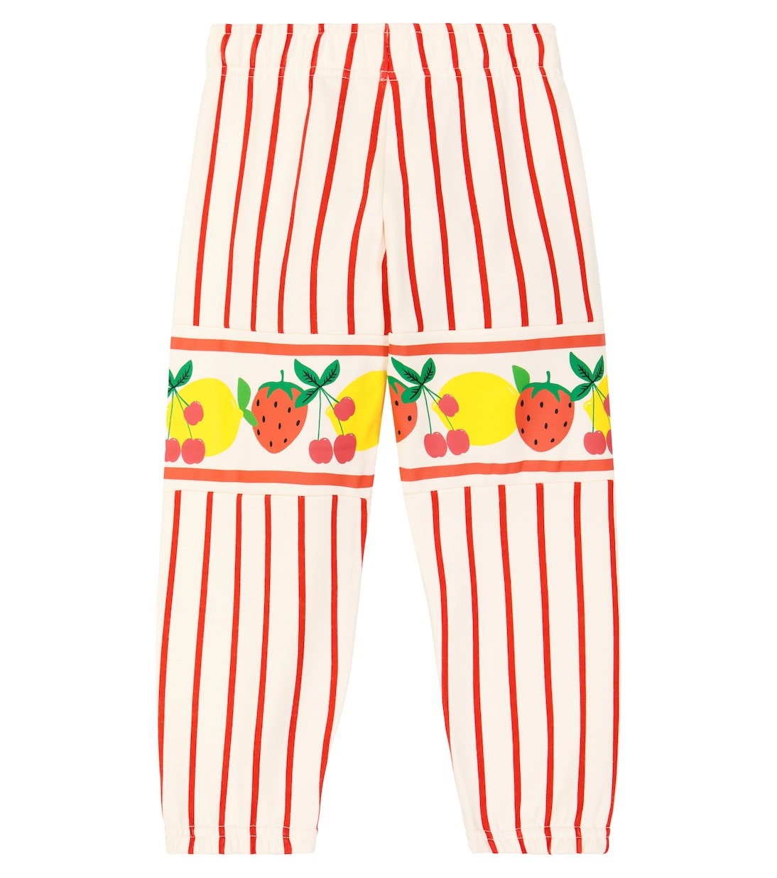 Fruits Stripe cotton sweatpants | Mini Rodini