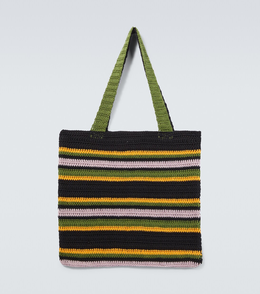 Harbor Stripe crochet cotton tote bag | Bode