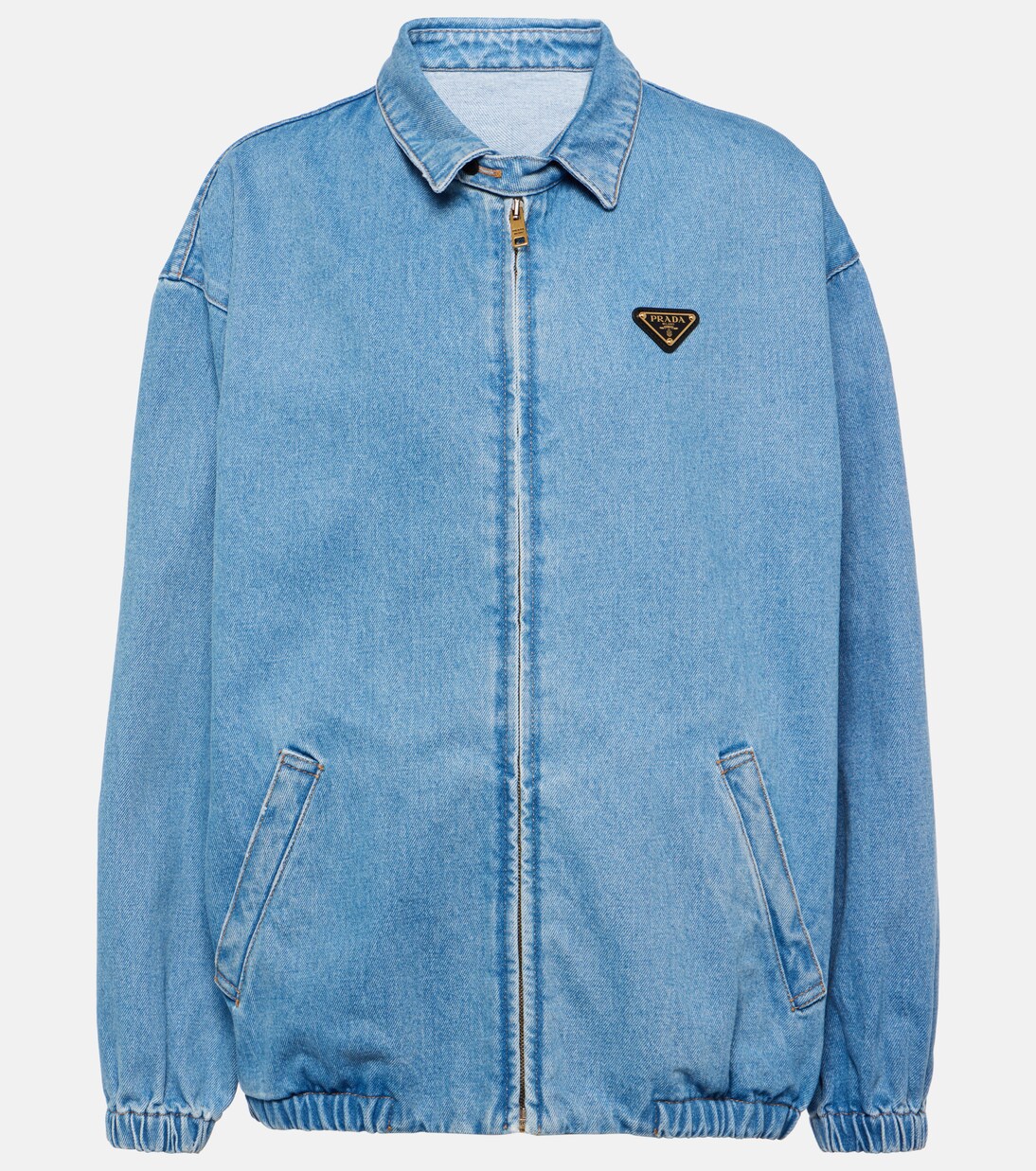 Logo denim jacket | Prada