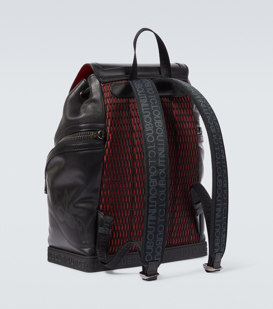 Explorafunk logo leather backpack | Christian Louboutin