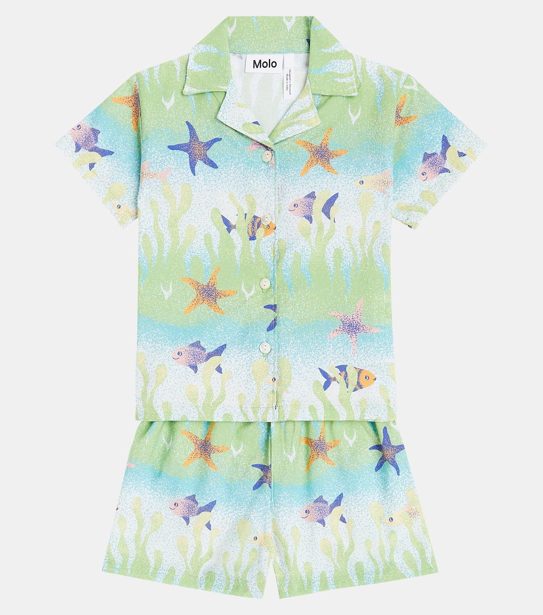 Baby - Camicia Eyou e shorts Solar in cotone con stampa | Molo