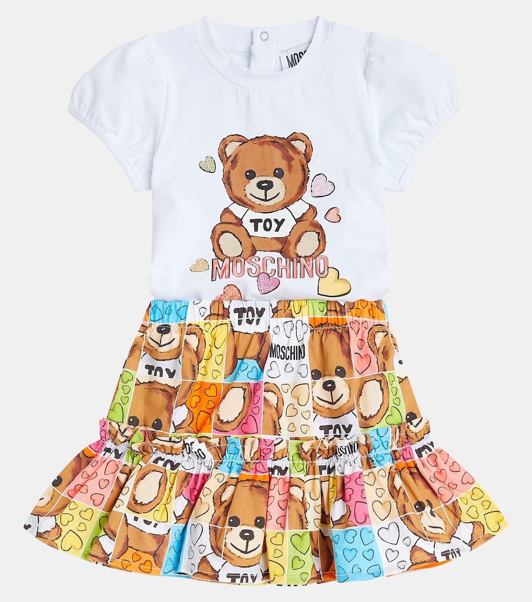 Bébé – Ensemble t-shirt et jupe en coton | Moschino Kids